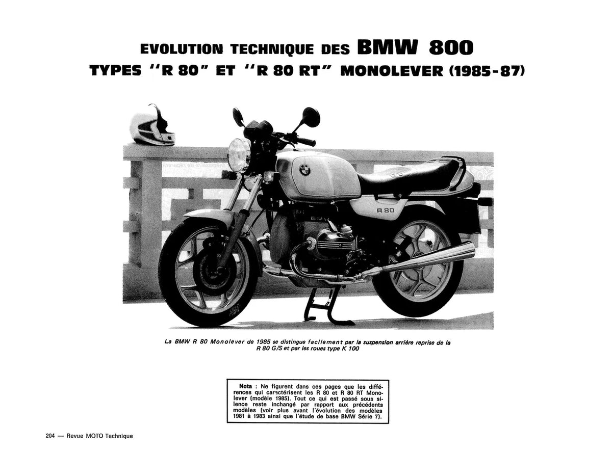 BMW Série 7 R 60/75/80/100 (1976 - 1995) - Piaggio Vespa P125X / PX125E (1978 - 1983) - Revue Technique