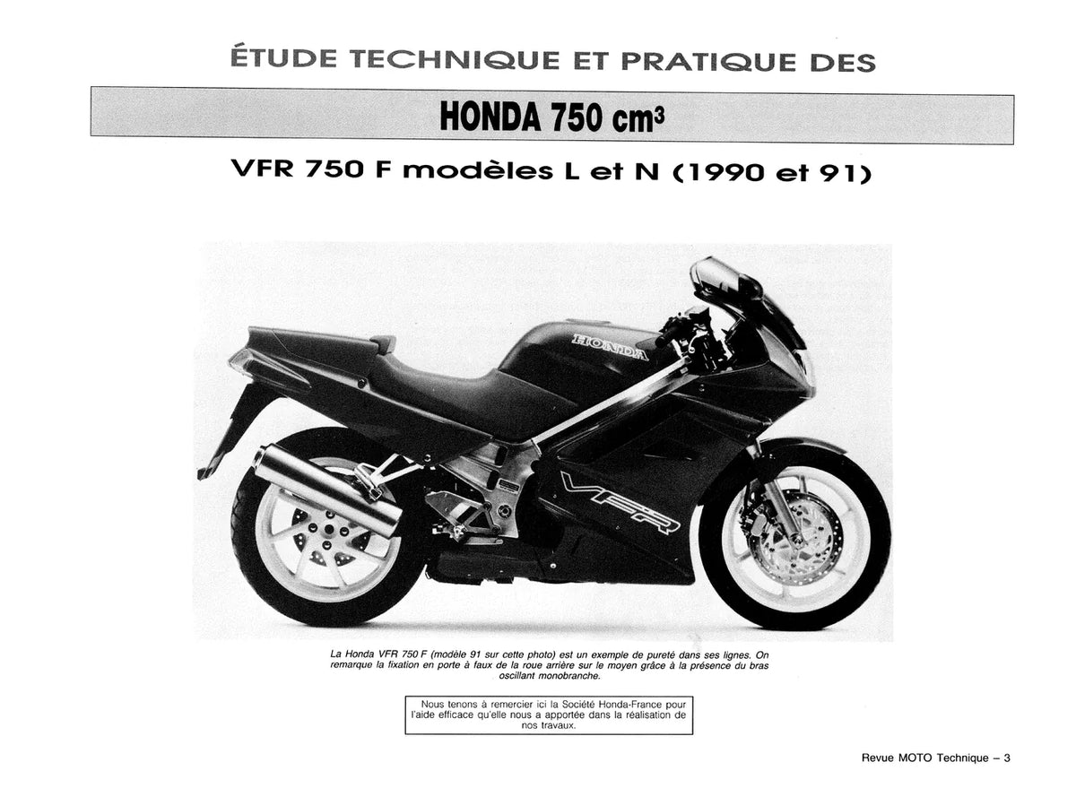 Honda VFR 750 F (1990 - 1997) - Suzuki DR 650 R (1990 - 1995) - Revue Technique