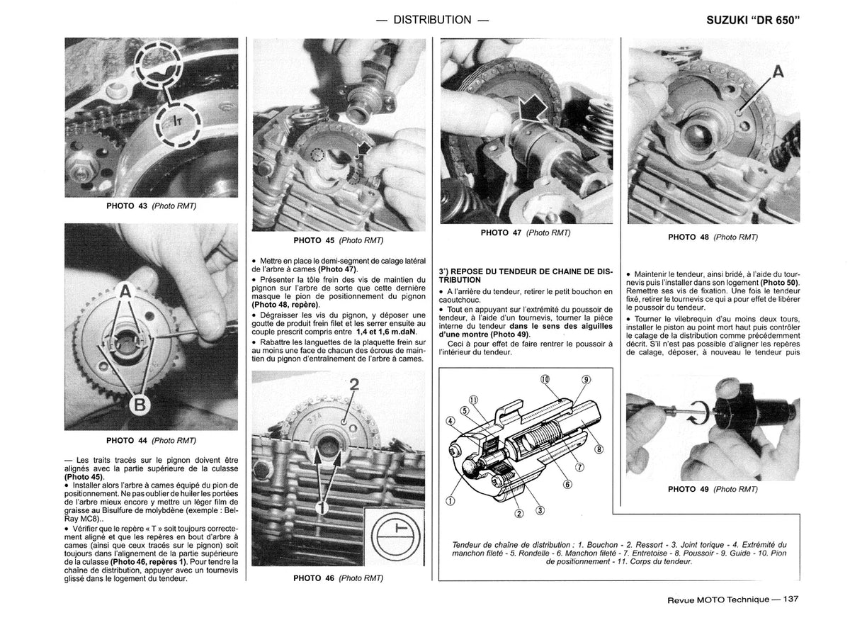 Honda VFR 750 F (1990 - 1997) - Suzuki DR 650 R (1990 - 1995) - Revue Technique
