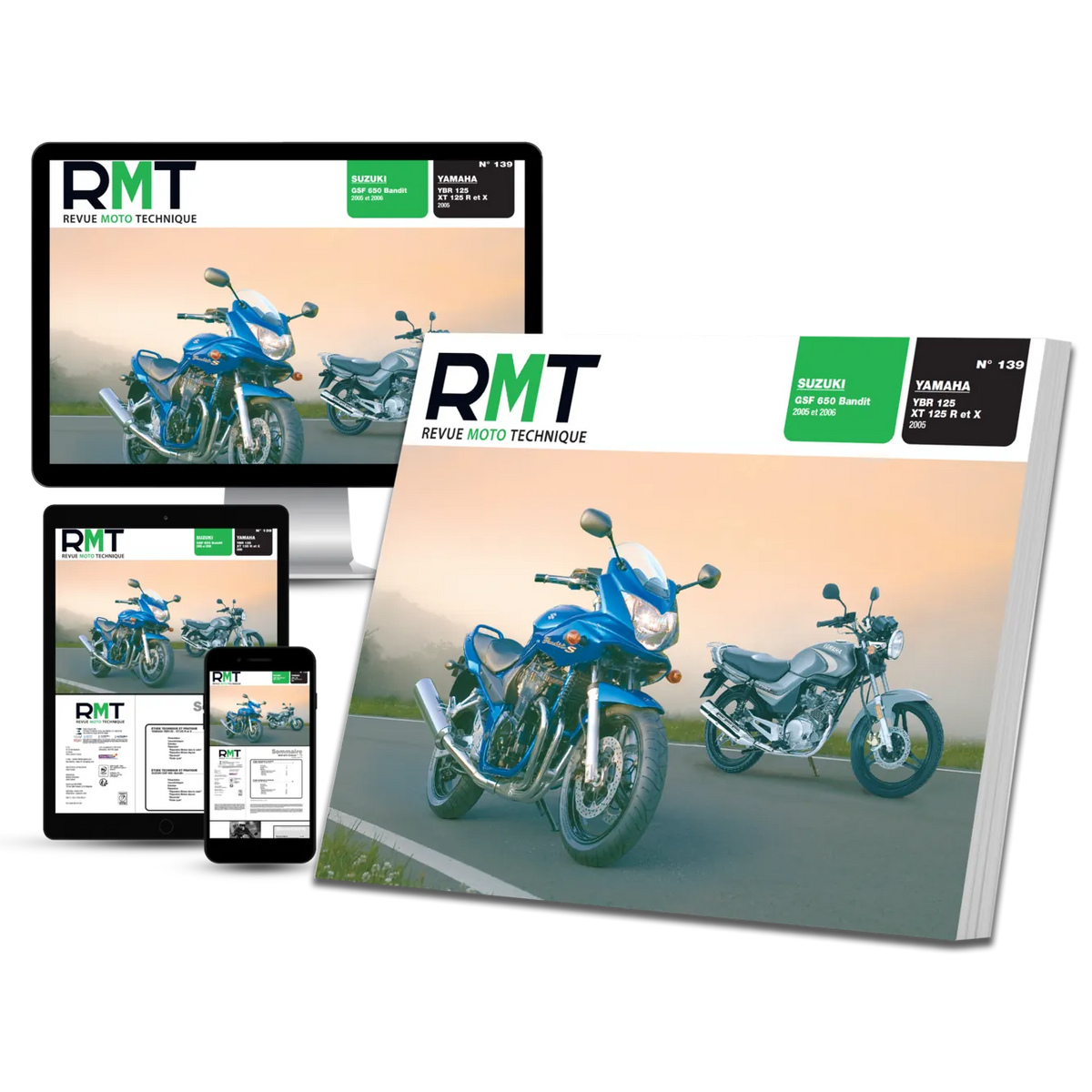 Yamaha YBR 125 / XT 125 R et X (2005) - Suzuki GSF 650 Bandit (2005 - 2006) - Revue Technique