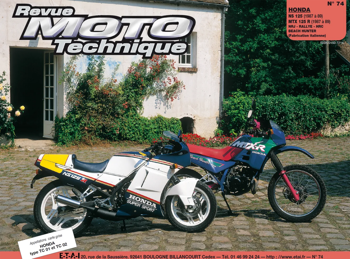Honda NS / MTX 125 R (1987 - 1989) - Revue Technique
