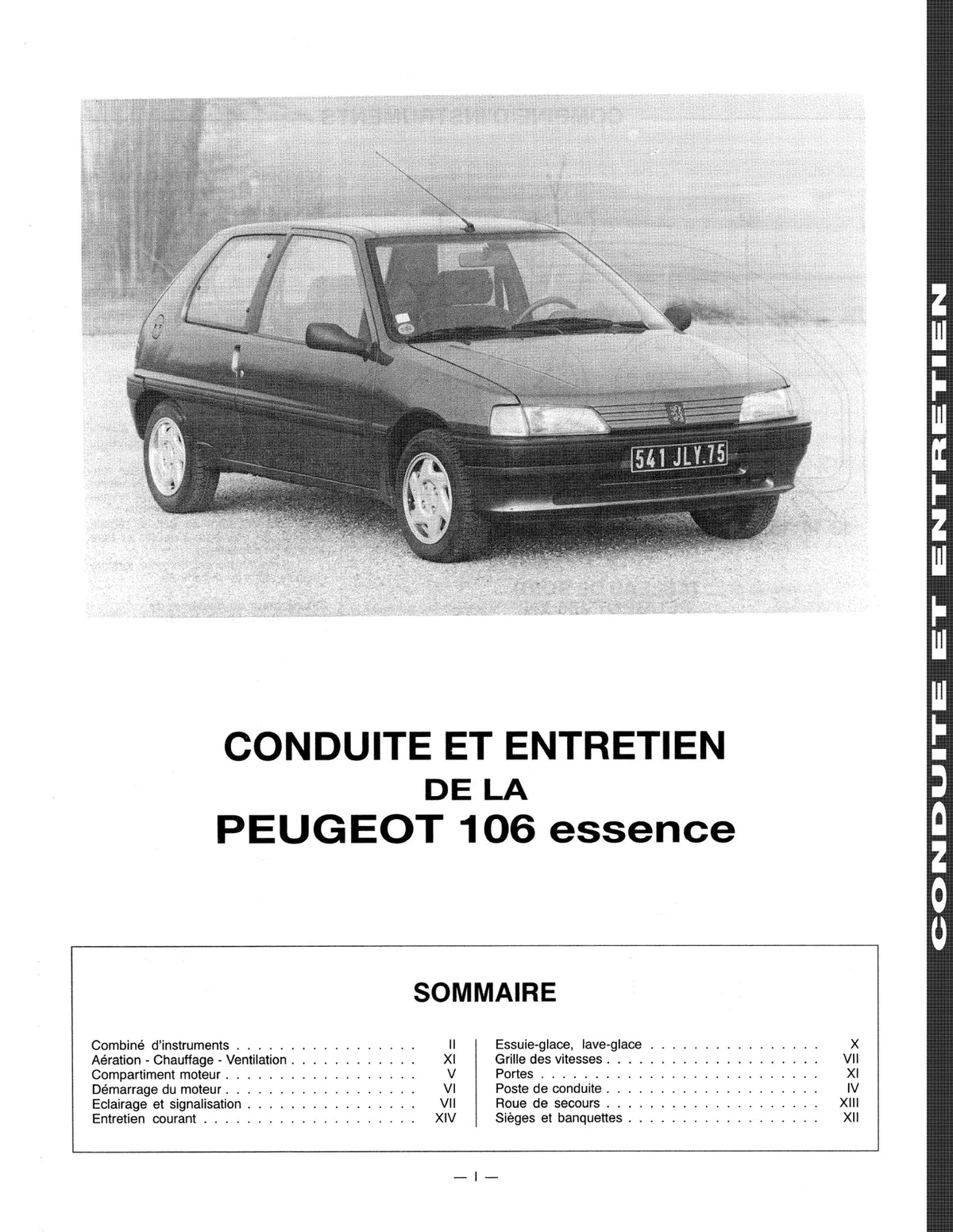 Peugeot 106 (1991 - 1999) - Revue Technique