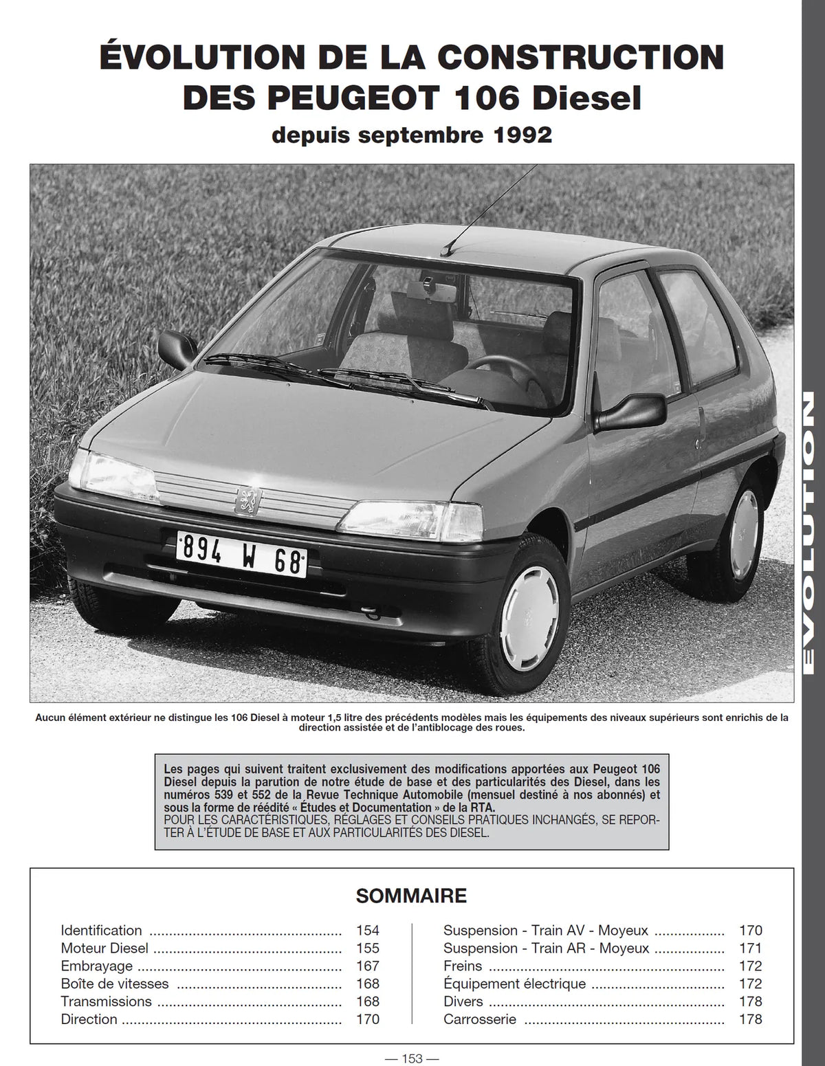 Peugeot 106 (1991 - 1999) - Revue Technique