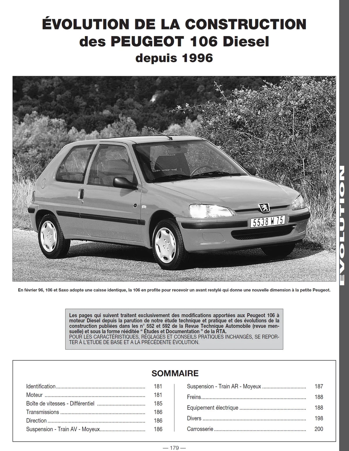 Peugeot 106 (1991 - 1999) - Revue Technique
