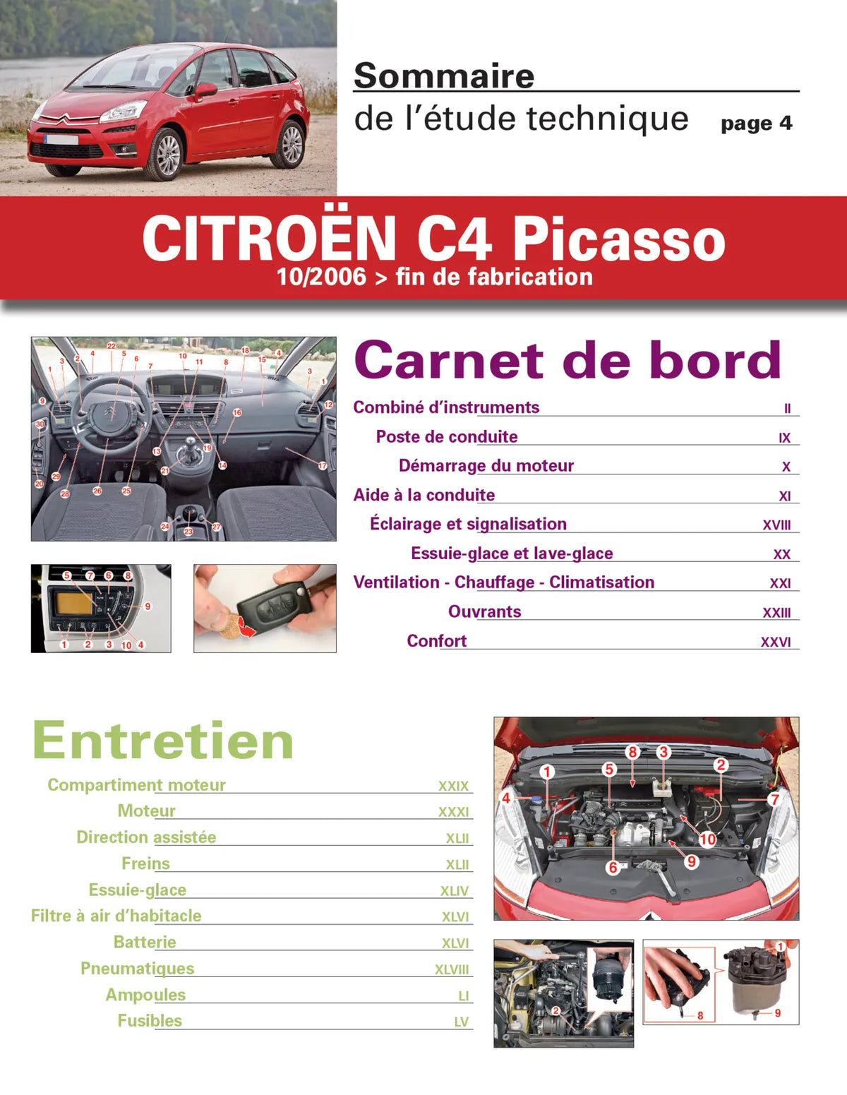 Citroën C4 Picasso I (2006 - 2013) - Revue Technique