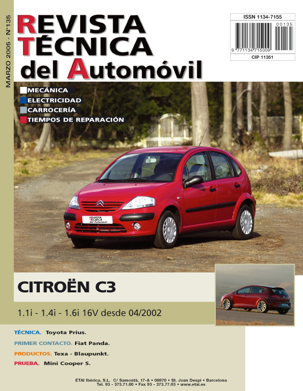 Citroën C3 I fase 1 et 2 (2002 - 2010) - Revue Technique