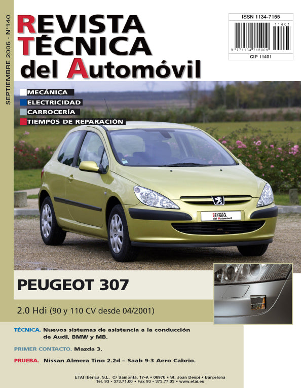 Peugeot 307 fase 1 (2001 - 2005) - Revue Technique