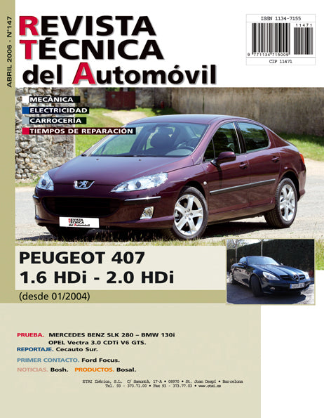 Peugeot 407 (2004 - 2011) - Revue Technique