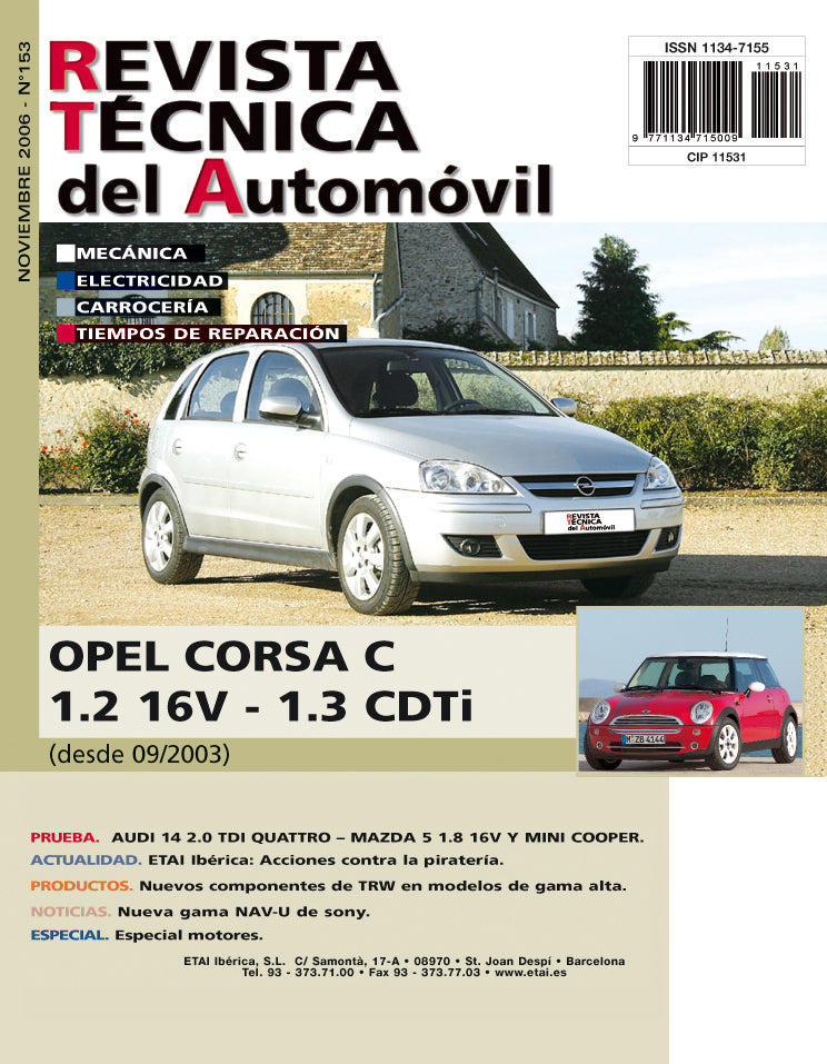 Opel Corsa III (2003 - 2006) - Revue Technique