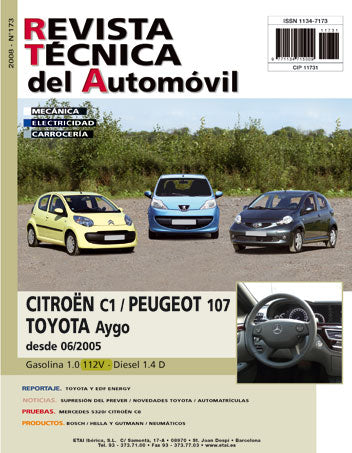 Citroën / Peugeot / Toyota C1 fase 1 / 107 / Aygo 1 fase 1 (2005 - 2008) - Revue Technique