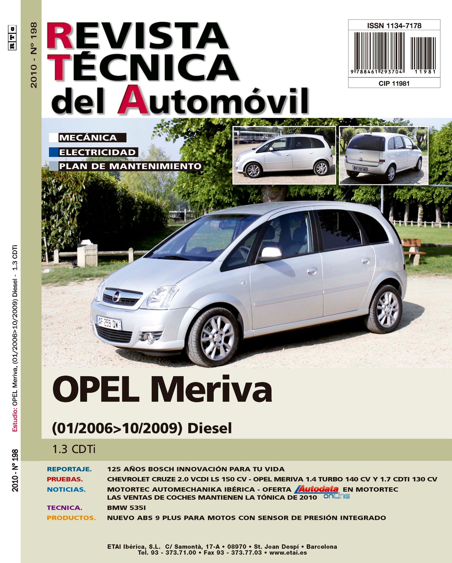 Opel Meriva I fase 2 (2006 - 2010) - Revue Technique