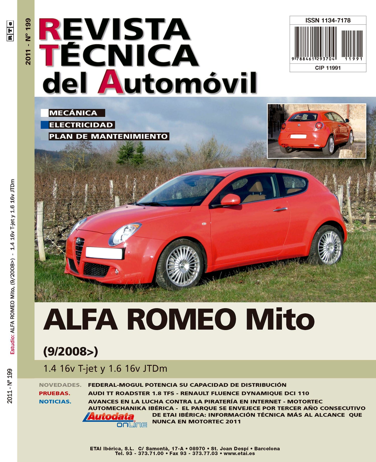 Alfa-Roméo Mi.To fase 1 (2008 - 2016) - Revue Technique