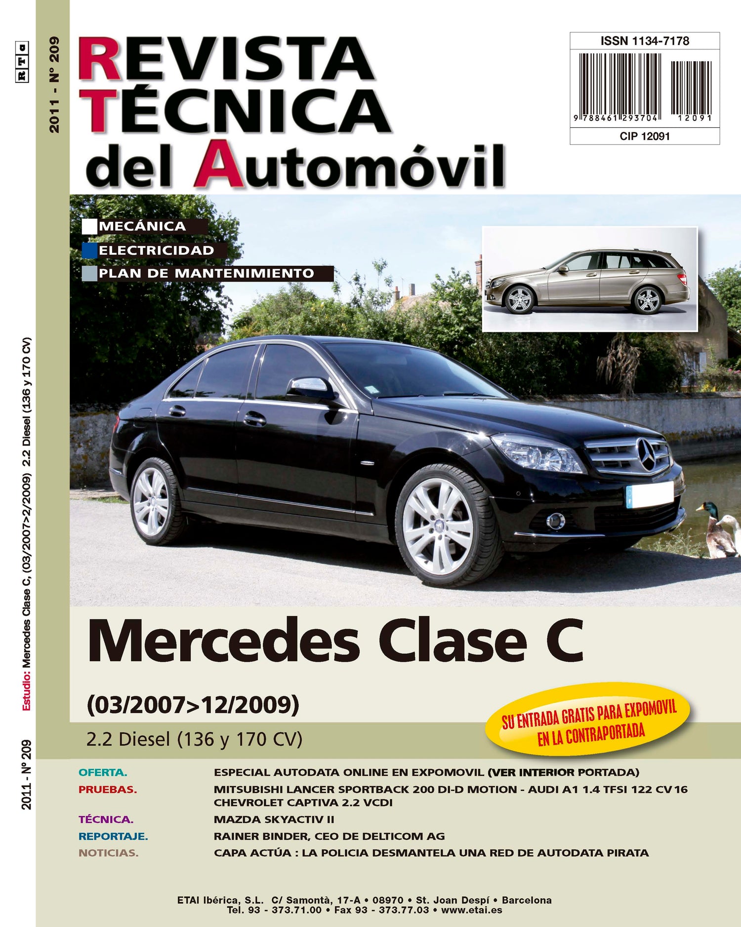 Mercedes-Benz Classe C III (204) fase 1 (2007 - 2010) - Revue Technique