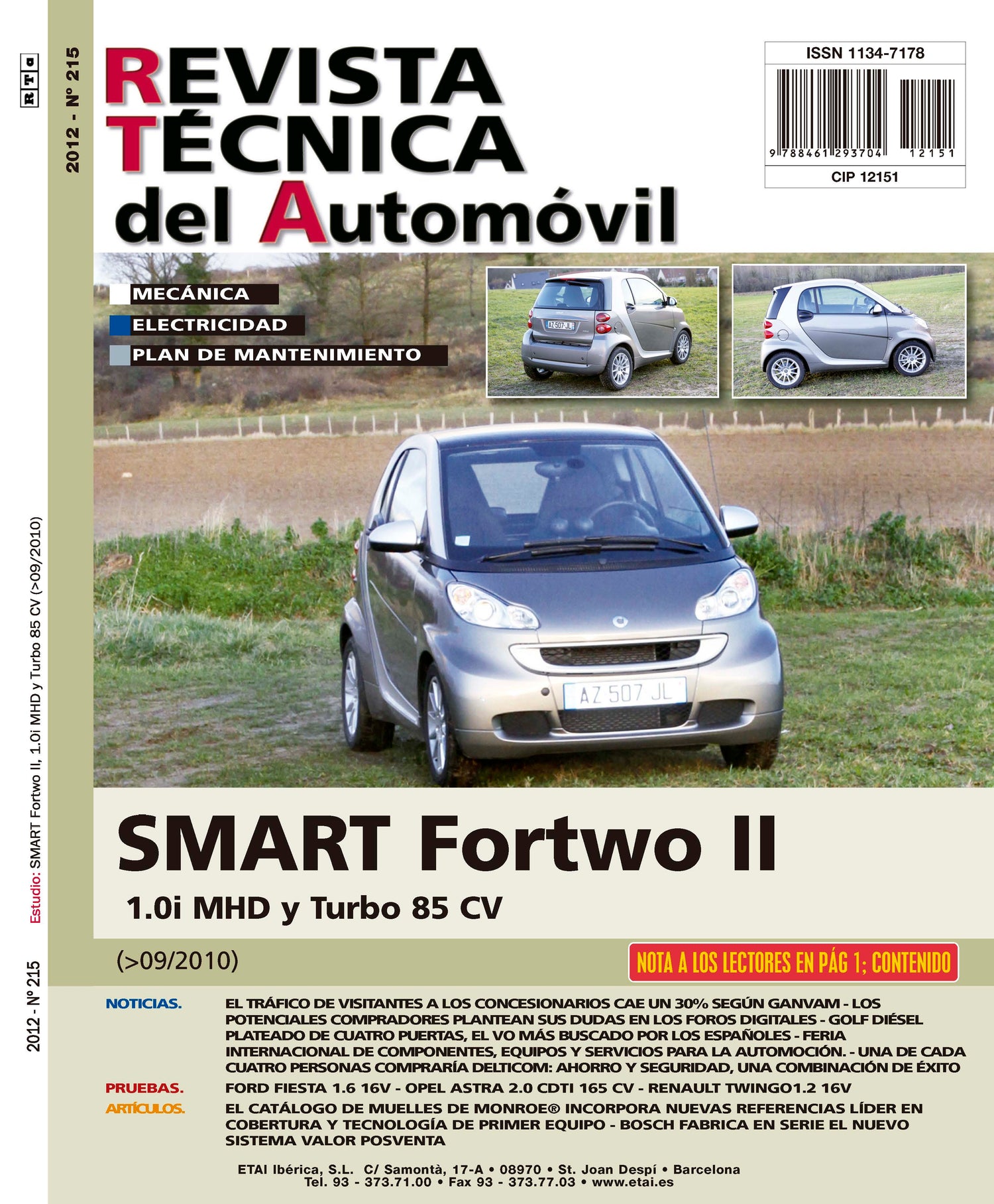 Smart Fortwo II (2007 - 2015) - Revue Technique