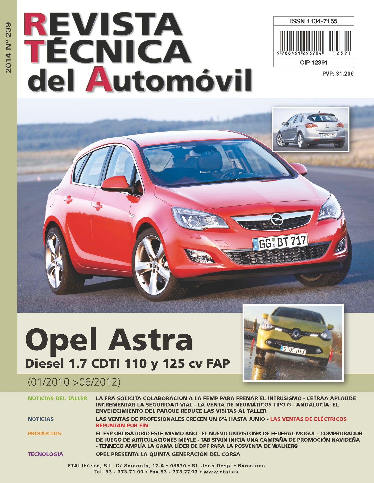 Opel Astra IV fase 1 (2010 - 2012) - Revue Technique