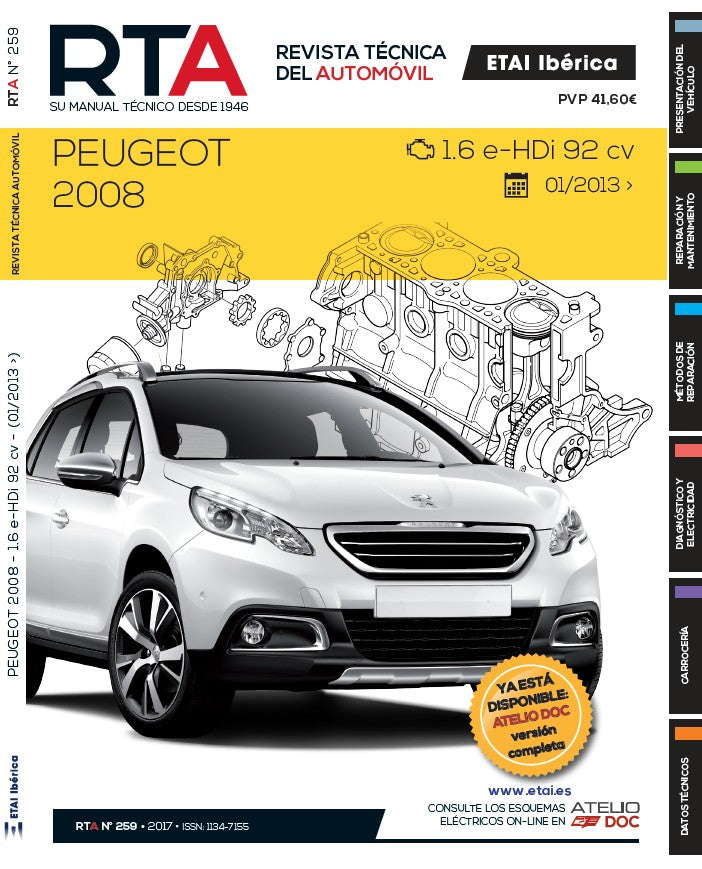 Peugeot 2008 fase 1 (2013 - 2016) - Revue Technique