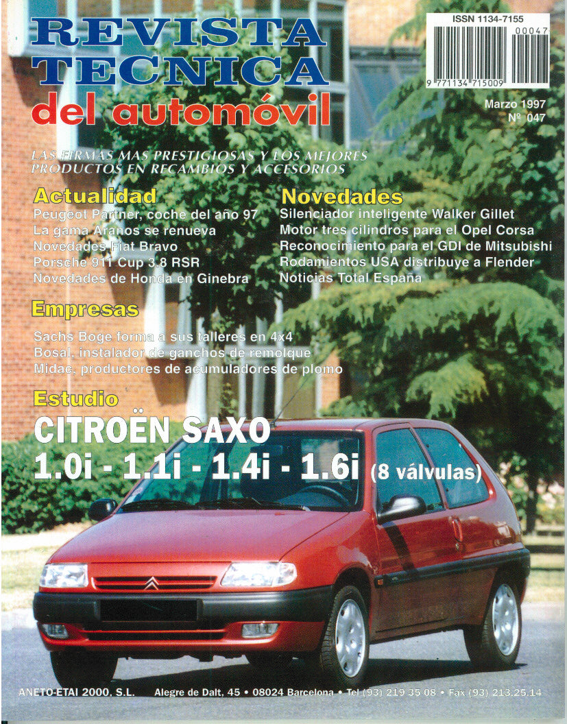 Citroën Saxo (1996 -1999) - Revue Technique
