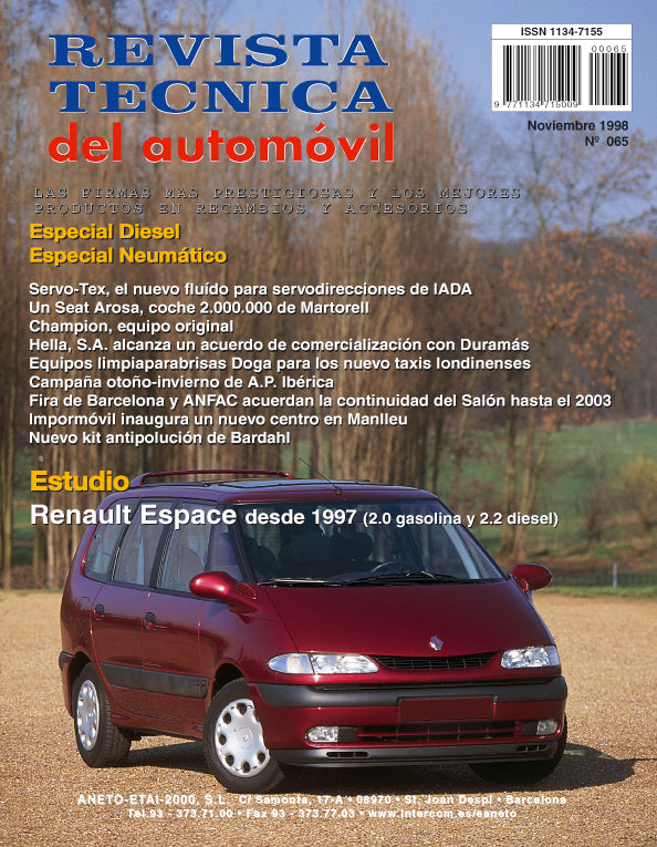 Renault Espace III (1996 - 2002) - Revue Technique