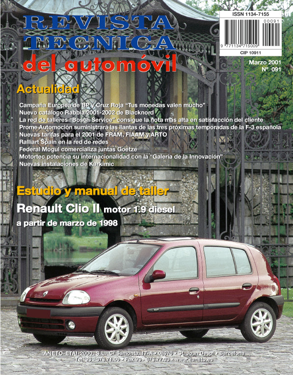 Renault Clio II fase 1 (1998 - 2001) - Revue Technique
