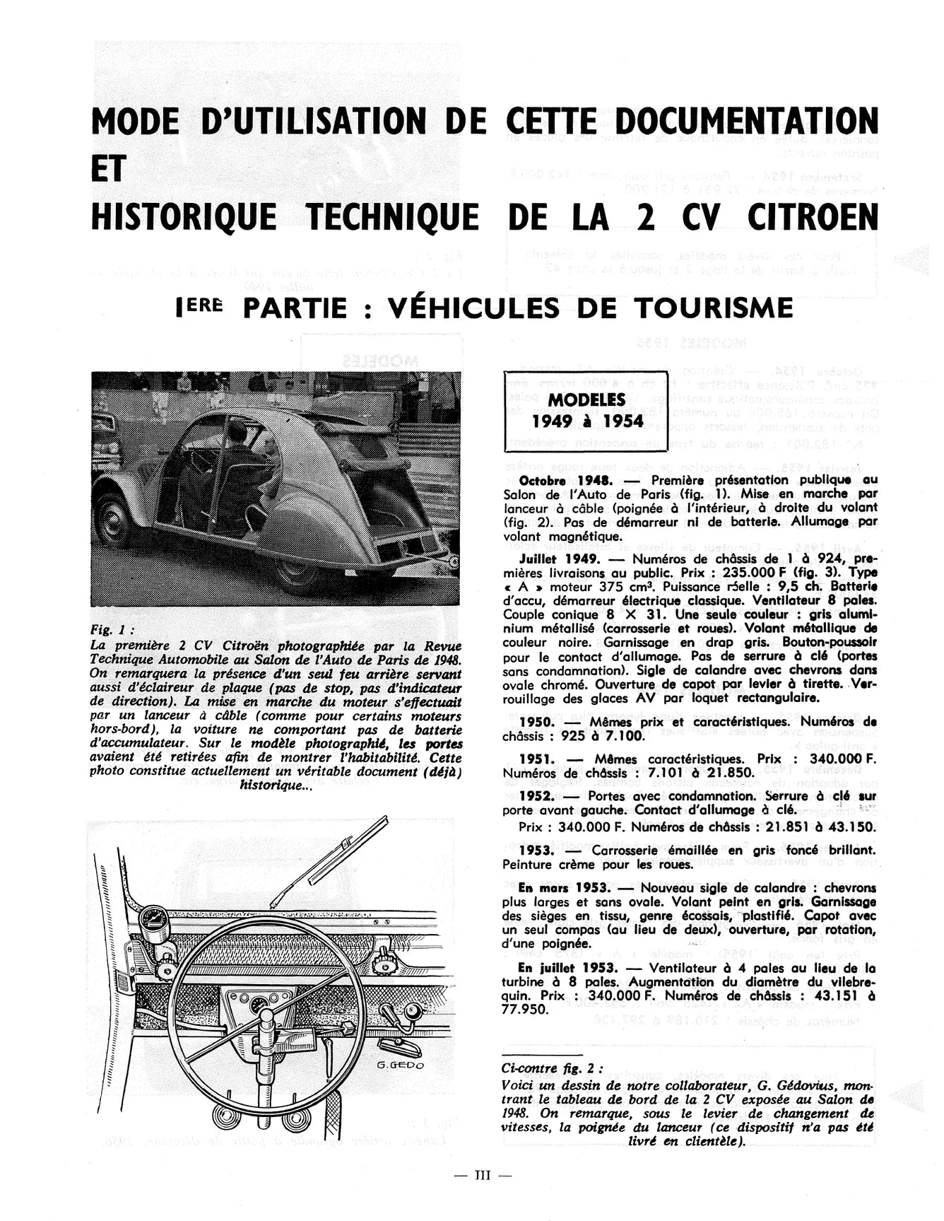 Citroën 2 CV (1948 - 1970) - Revue Technique