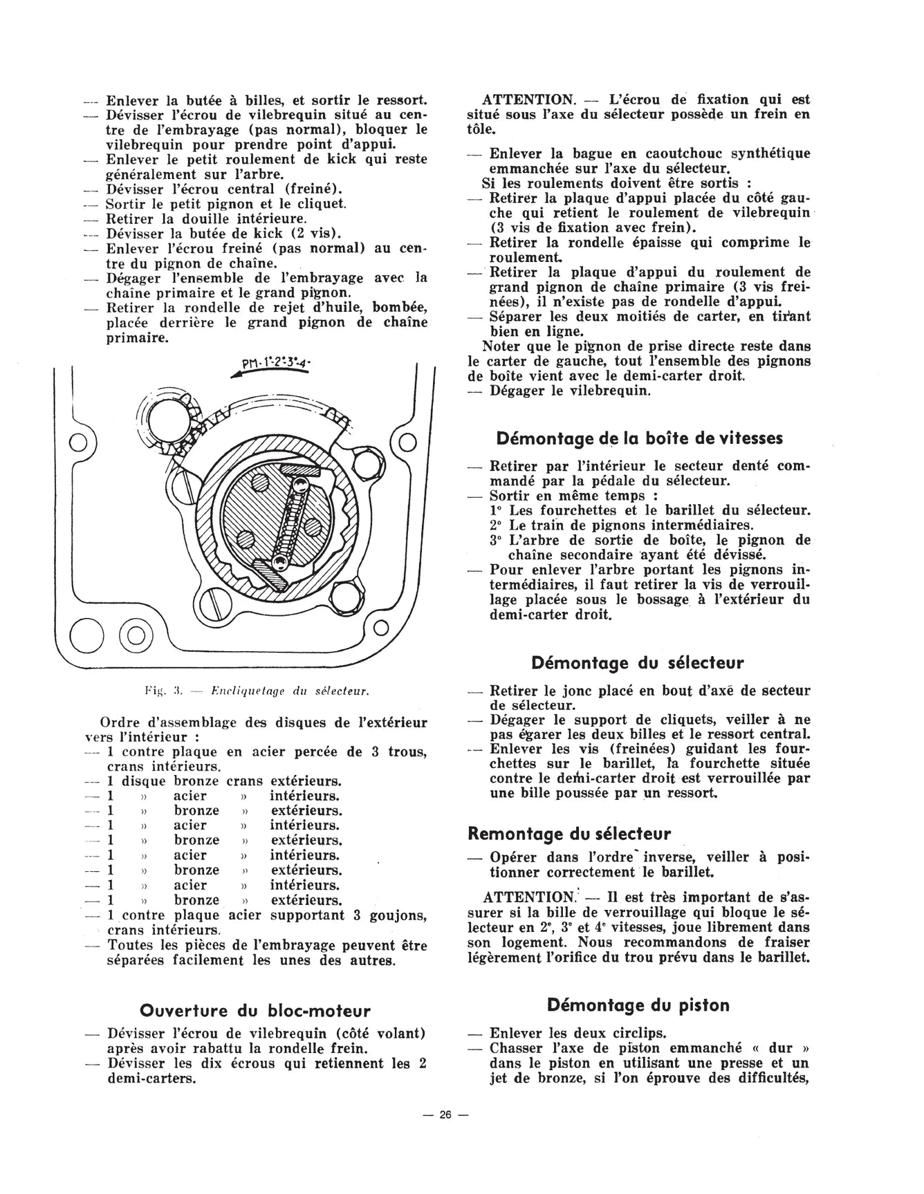 Peugeot 125 / 150 / 175 / 250cc (1948 - 1956) - Revue Technique