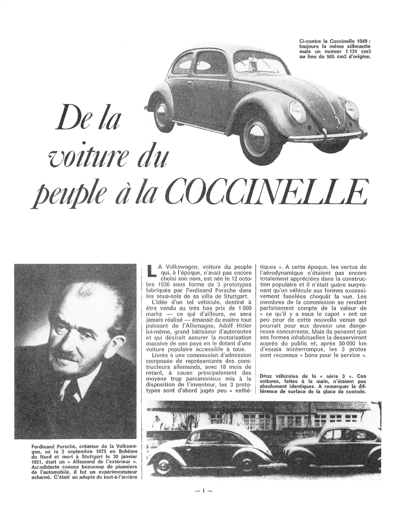 Volkswagen Coccinelle et Karmann Ghia 1200 à 1500 (1961 - 1969) - Revue Technique