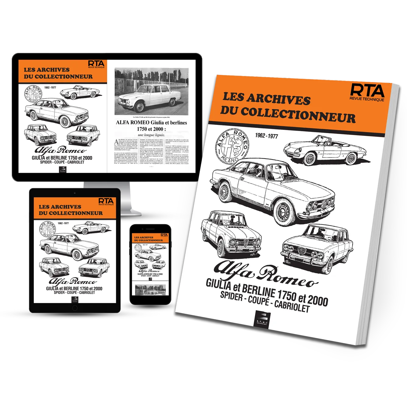 Alfa Romeo Giulia, Spider, Coupé et berline (1962 - 1977) - Revue Technique