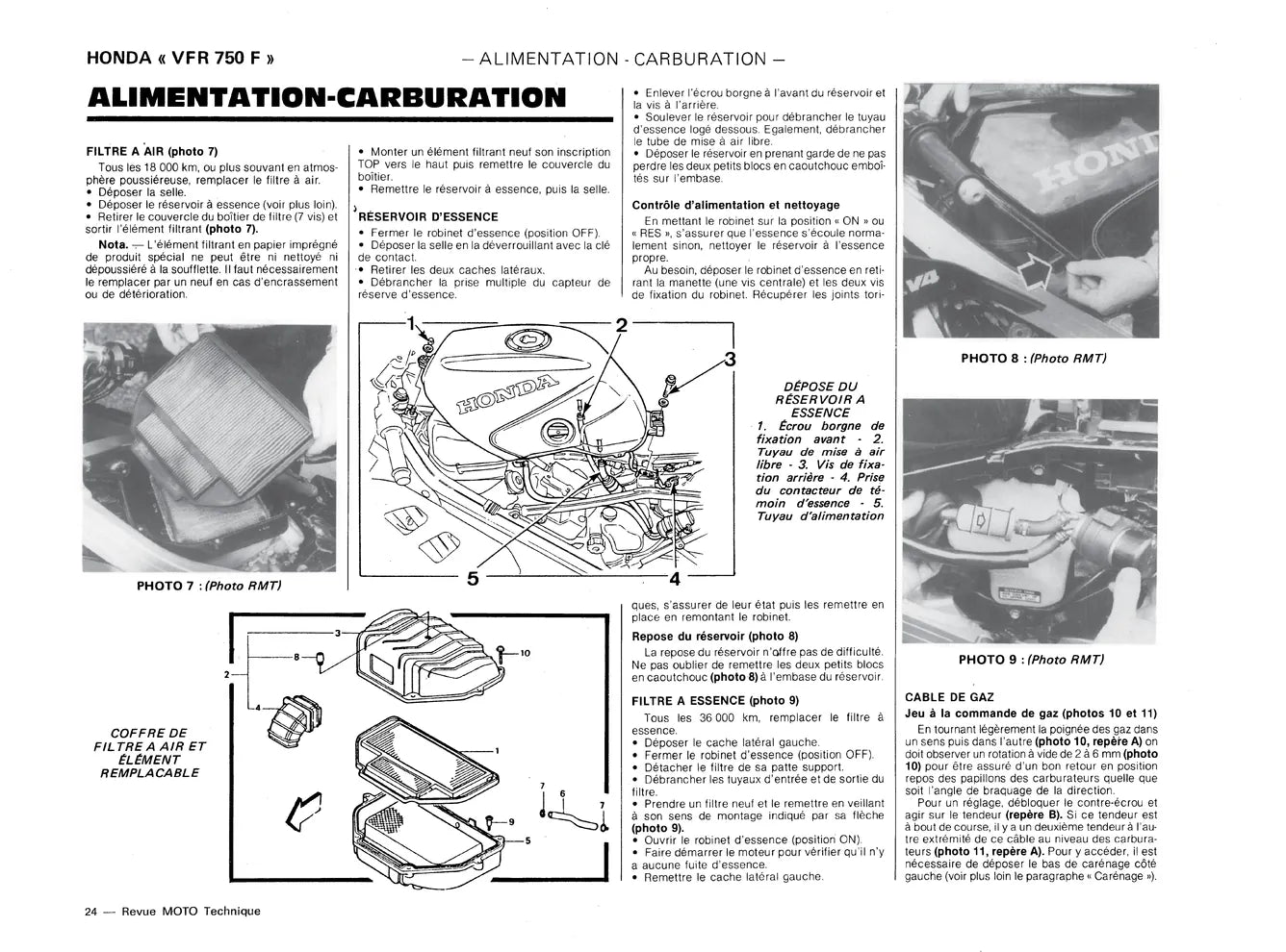 Honda VFR 750 F (1986 - 1989) - Revue Technique