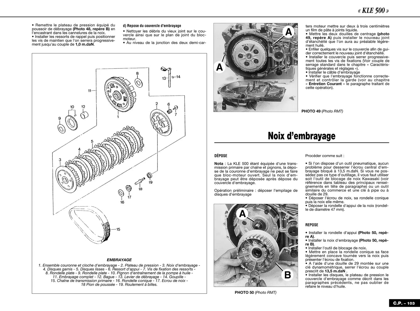 Kawasaki KLE 500 (1991 - 1995) - Suzuki VX 800 (1990 - 1993) - Revue Technique