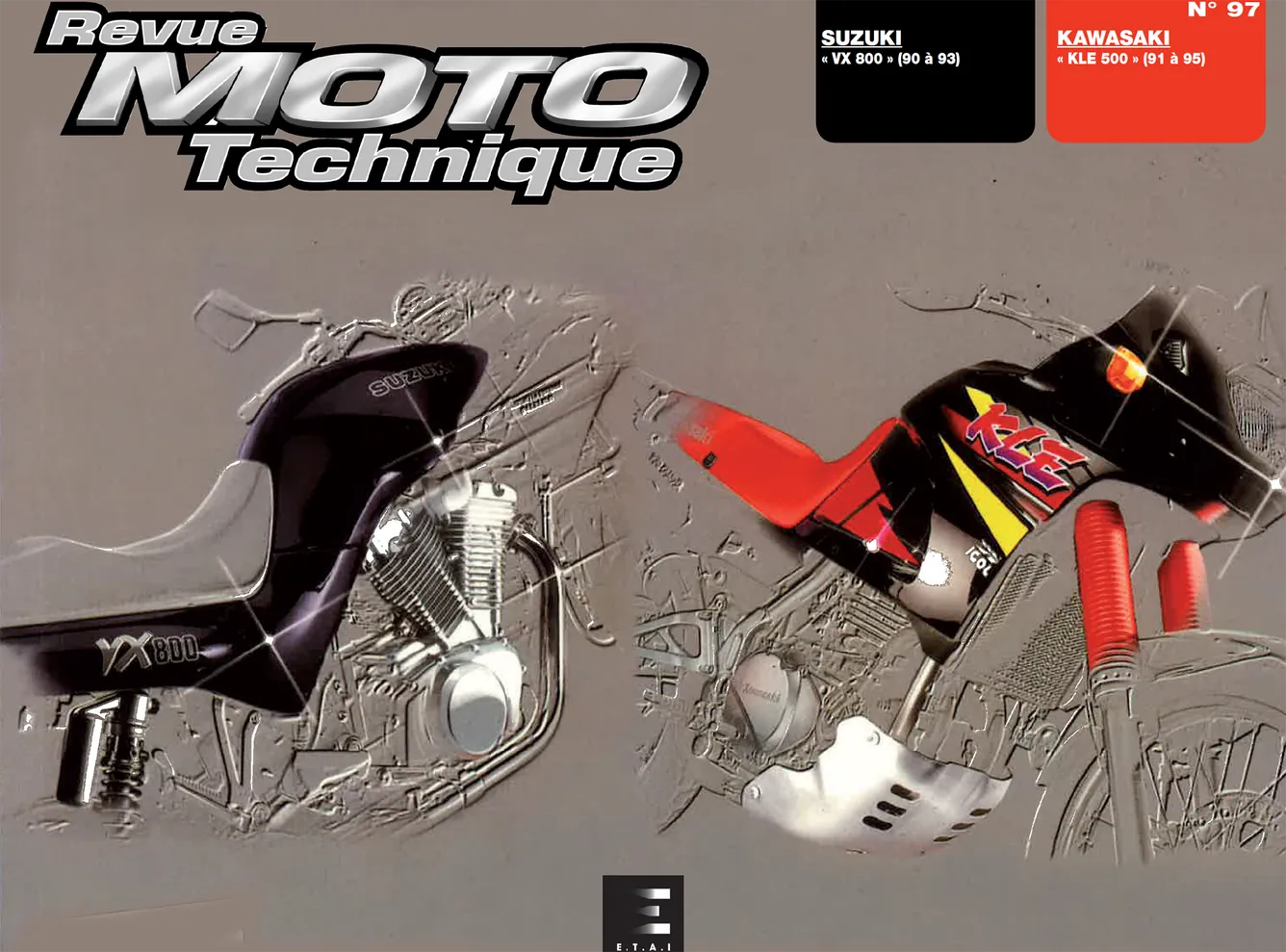 Kawasaki KLE 500 (1991 - 1995) - Suzuki VX 800 (1990 - 1993) - Revue Technique
