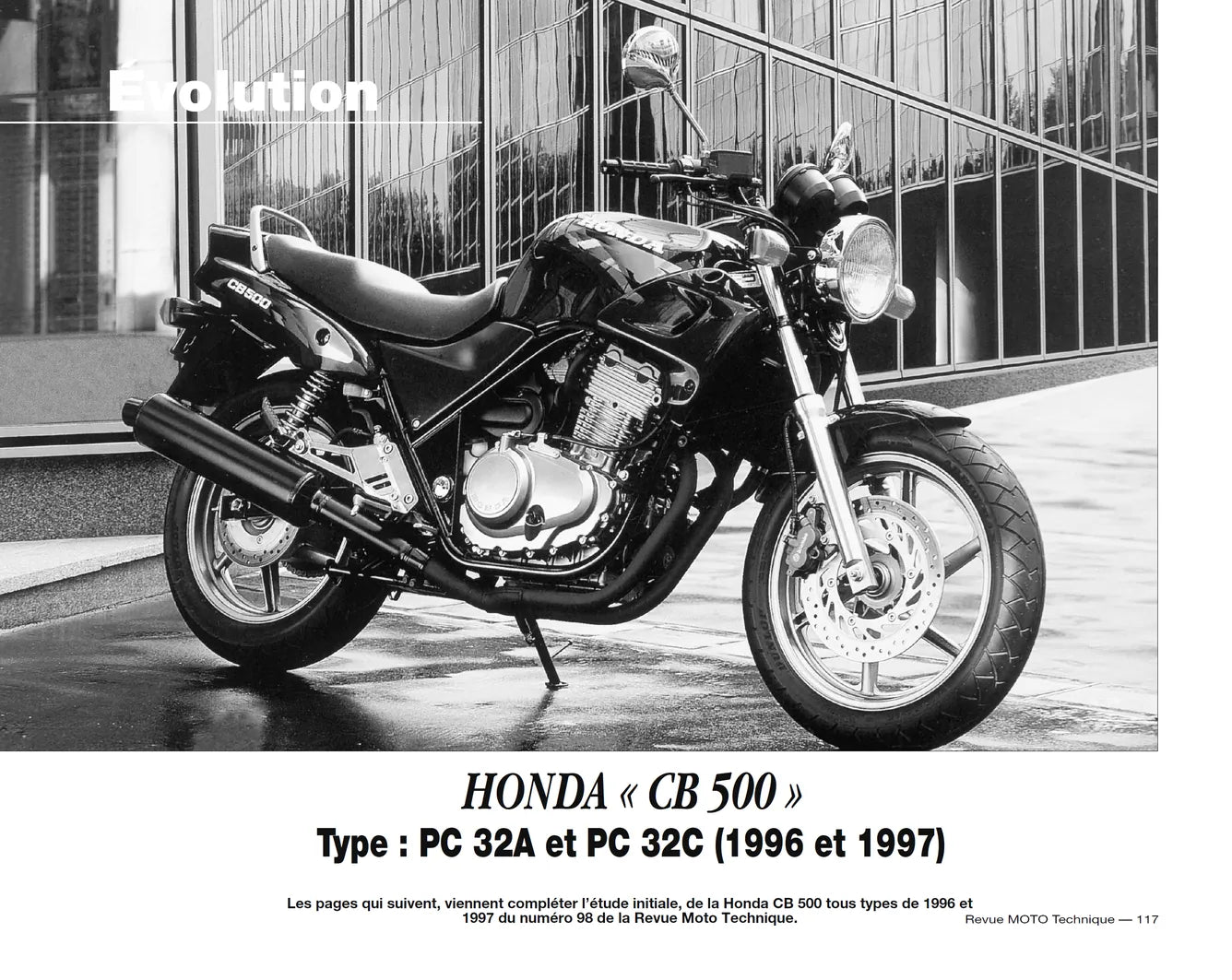 Kawasaki KDX 125 SR (1990 - 2001) - Honda CB 500 (1994 - 2002) - Revue Technique