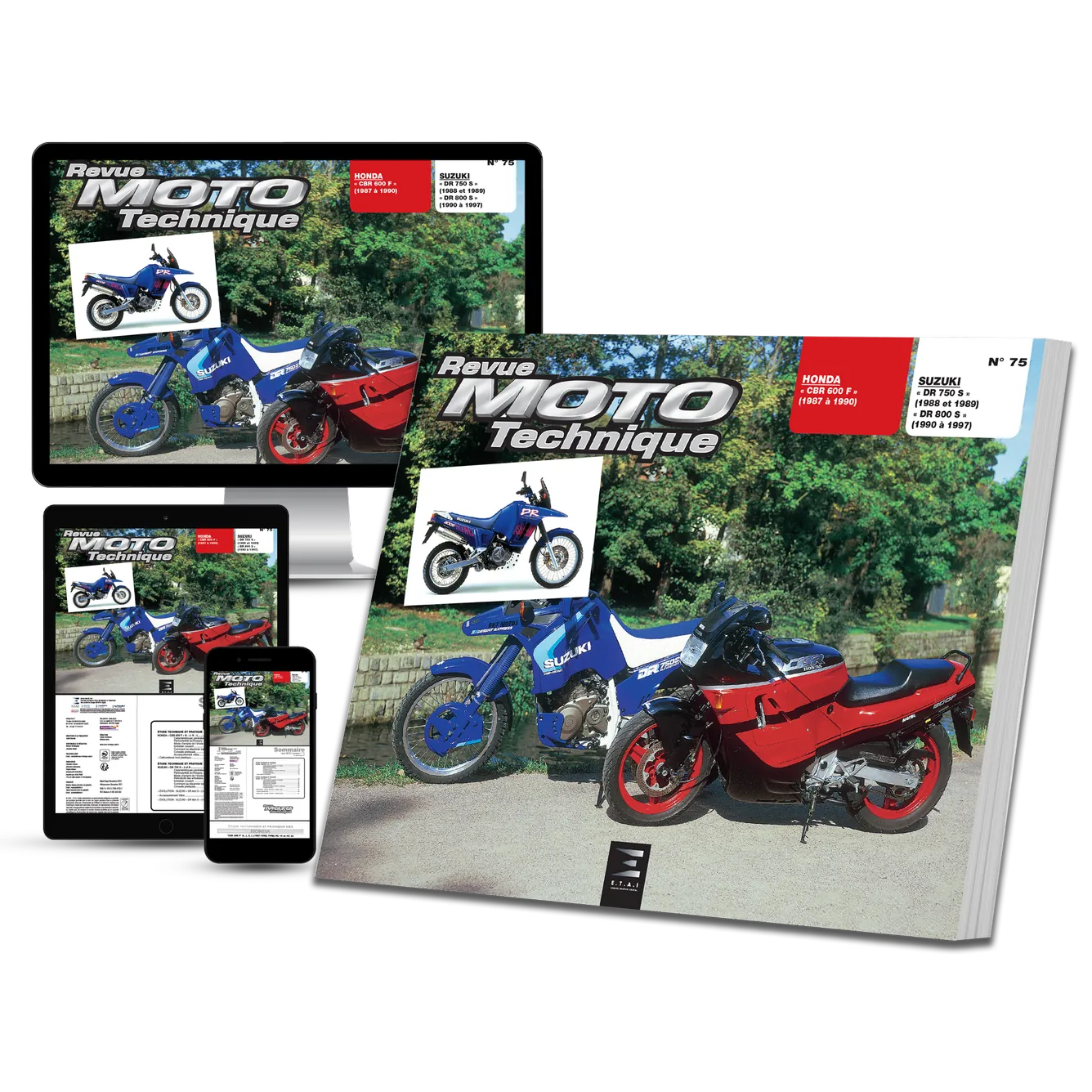 Suzuki DR 750 et 800 S (1988 - 1997) - Honda CBR 600 F (1987 - 1990) - Revue Technique