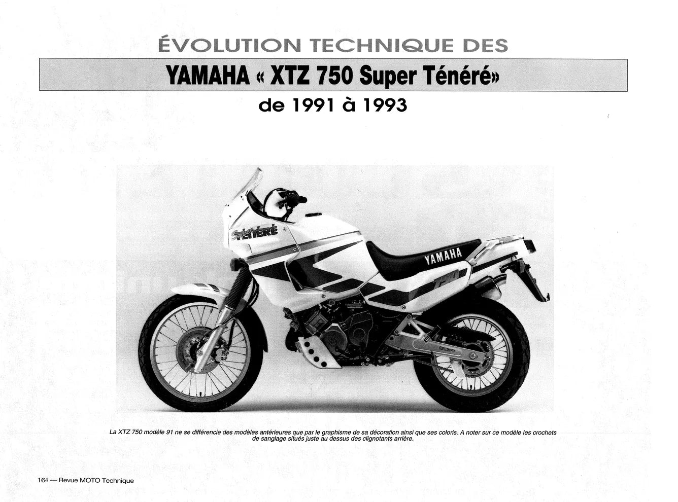 Kawasaki GPZ 500 S (1987 - 2002) - Yamaha XTZ 750 (1989 - 1996) - Revue Technique