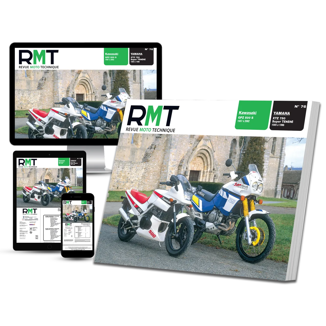 Kawasaki GPZ 500 S (1987 - 2002) - Yamaha XTZ 750 (1989 - 1996) - Revue Technique