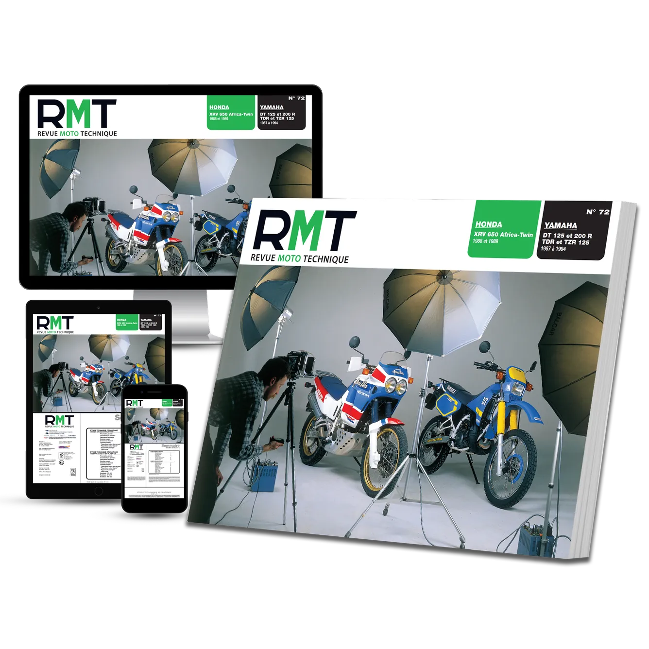 Yamaha DT 125 / 200 R, TDR / TZR 125 (1987 - 1994) - Honda XRV 650 Africa Twin (1988 - 1989) - Revue Technique