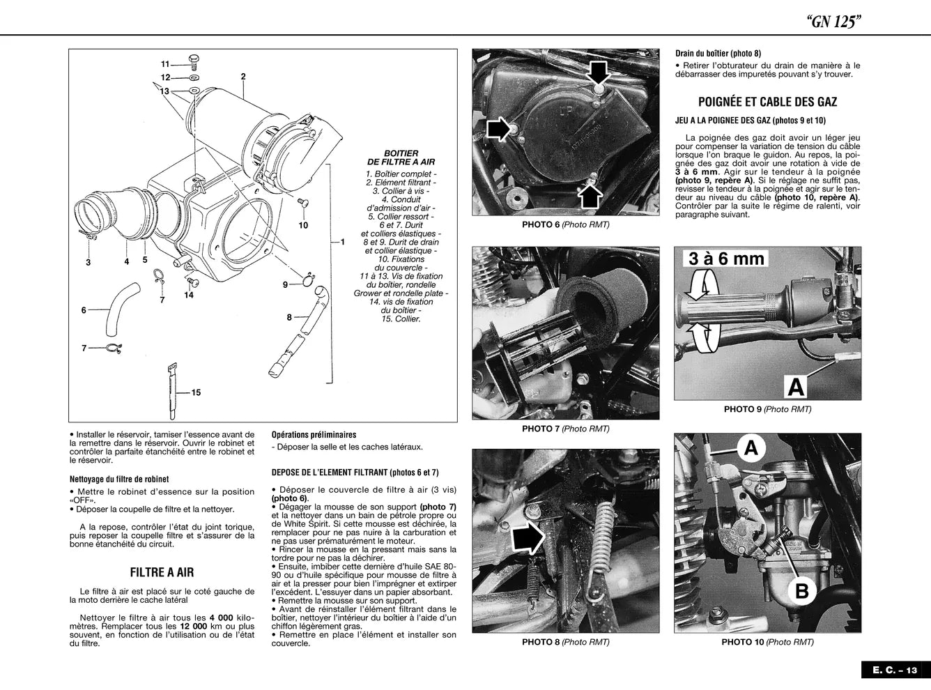 Suzuki GN 125 (1987 - 2001) - Yamaha TDM 850 (1996 - 2001) - Revue Technique