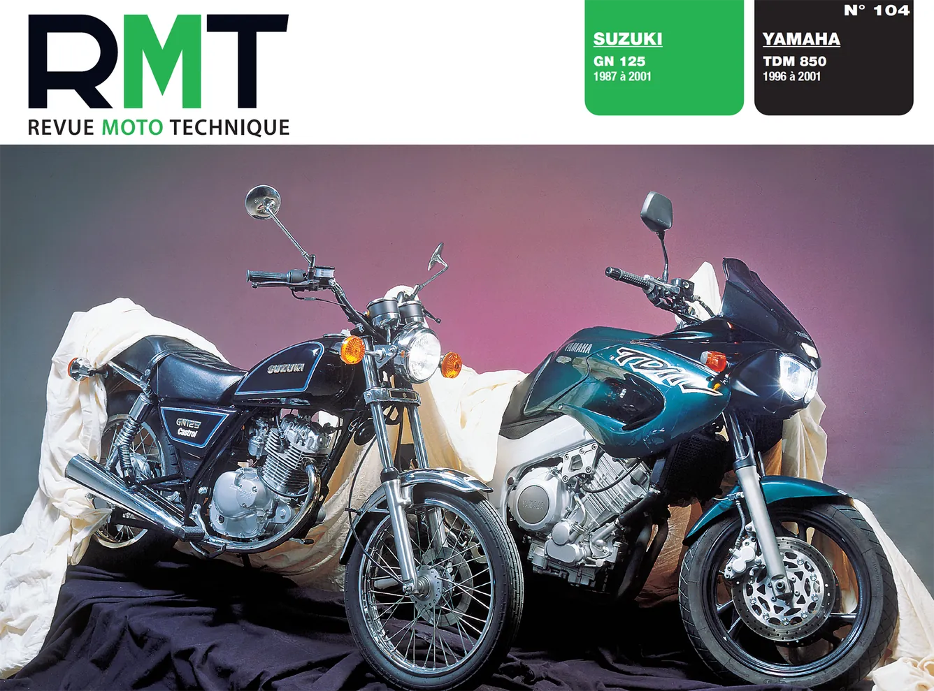 Suzuki GN 125 (1987 - 2001) - Yamaha TDM 850 (1996 - 2001) - Revue Technique