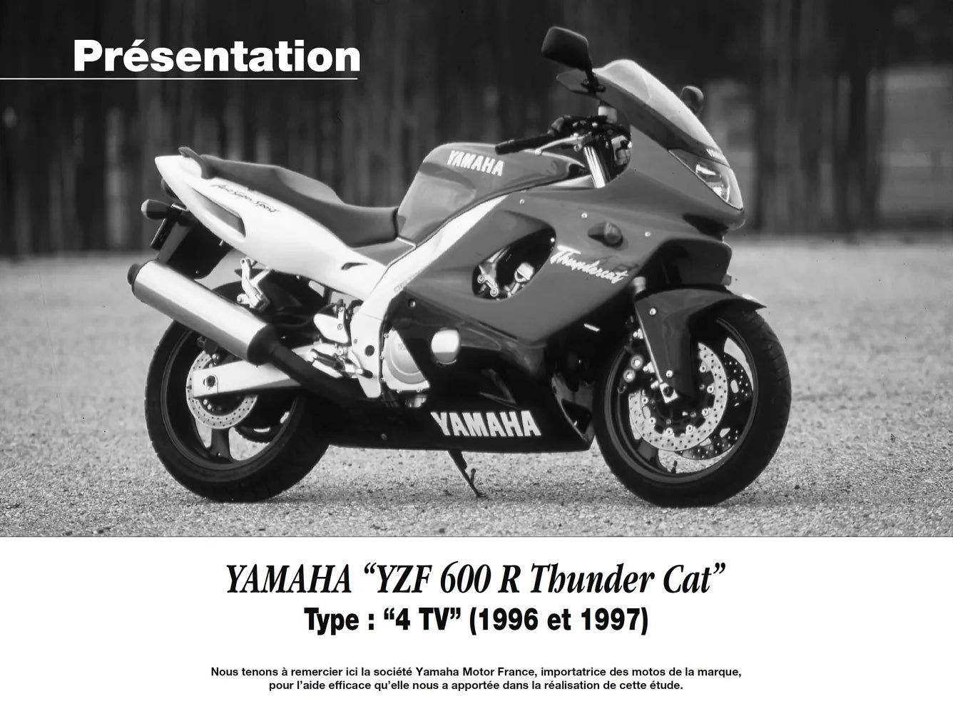 Suzuki GSF 1200 N et S Bandit (1996 - 2000) - Yamaha YZF 600 R Thundercat (1996 - 1997) - Revue Technique