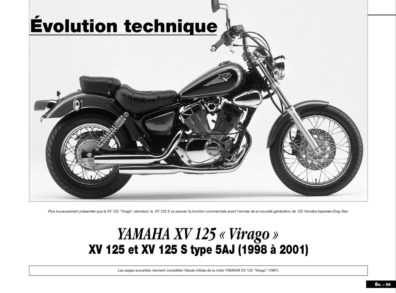 Yamaha XV 125 Virago et XVS 125 Drag Star (1996 - 2001) - Kawasaki ZX-9R Ninja (1994 - 1997) - Revue Technique