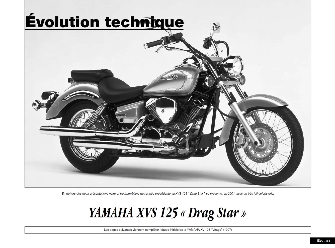 Yamaha XV 125 Virago et XVS 125 Drag Star (1996 - 2001) - Kawasaki ZX-9R Ninja (1994 - 1997) - Revue Technique