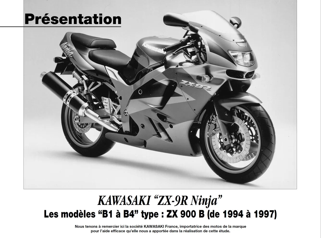 Yamaha XV 125 Virago et XVS 125 Drag Star (1996 - 2001) - Kawasaki ZX-9R Ninja (1994 - 1997) - Revue Technique