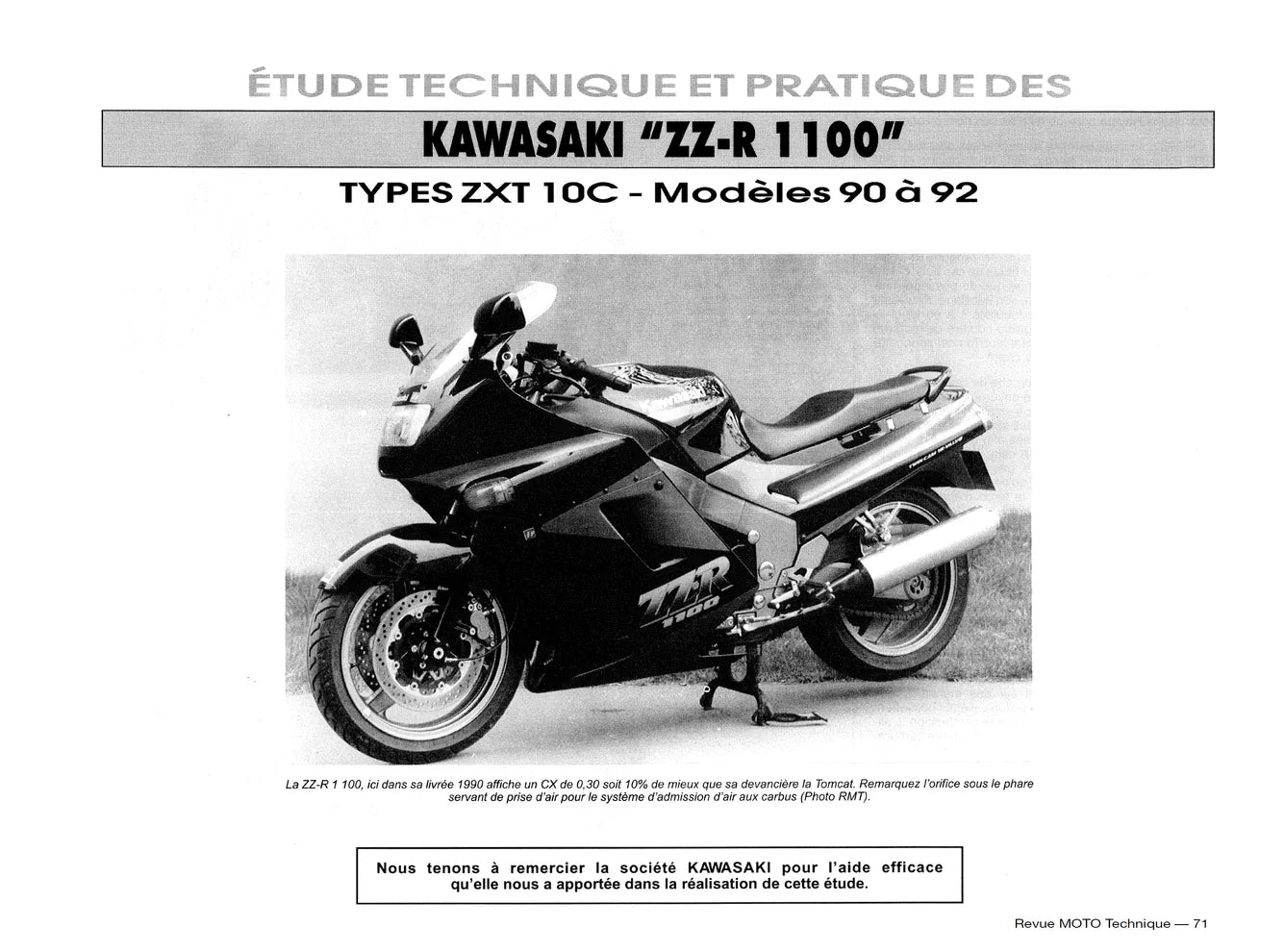 Suzuki TS 125 R / TS 200 R (1989 - 1996) - Kawasaki ZZ-R 1100 (1990 - 2001) - Revue Technique