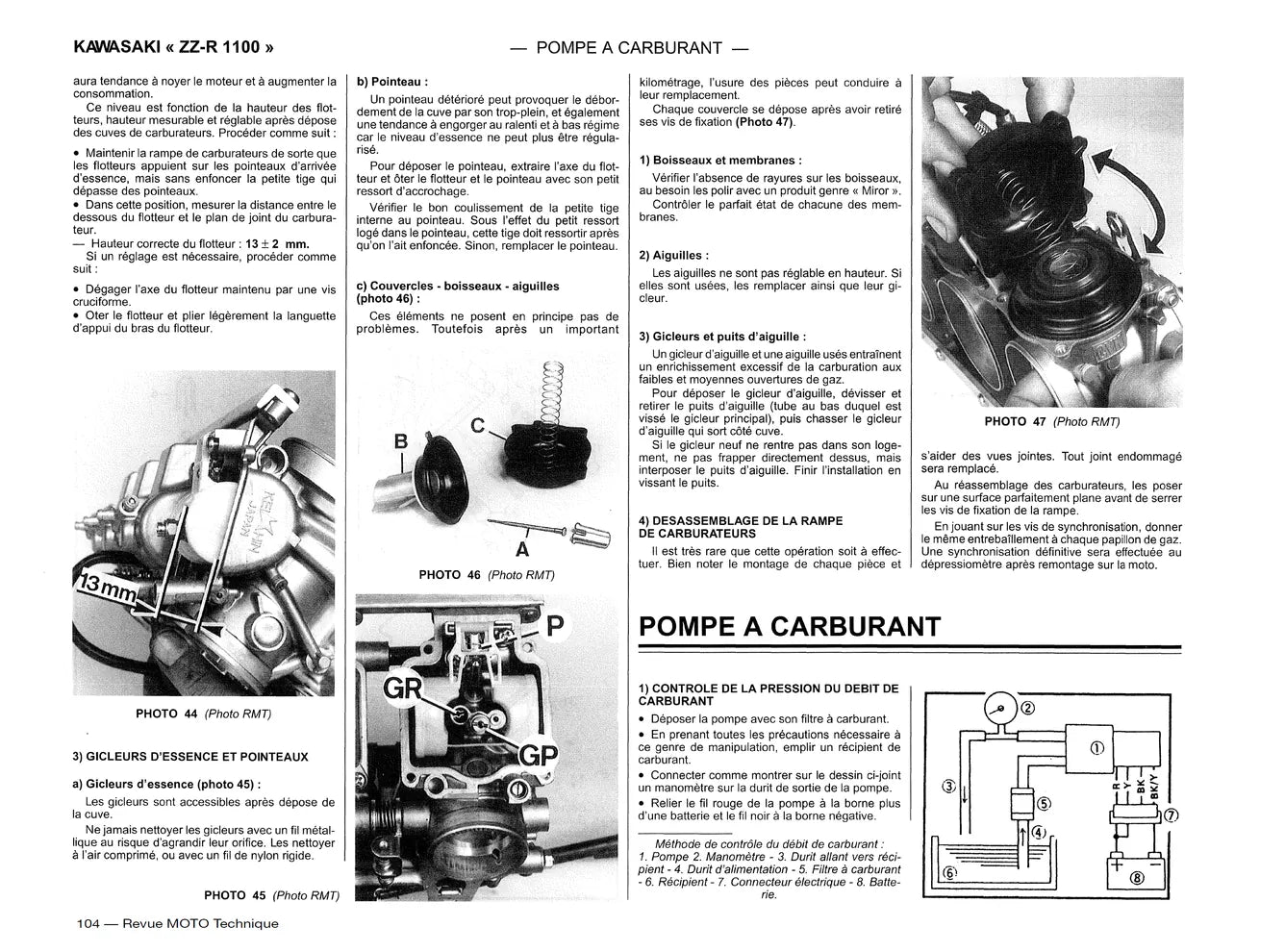 Suzuki TS 125 R / TS 200 R (1989 - 1996) - Kawasaki ZZ-R 1100 (1990 - 2001) - Revue Technique
