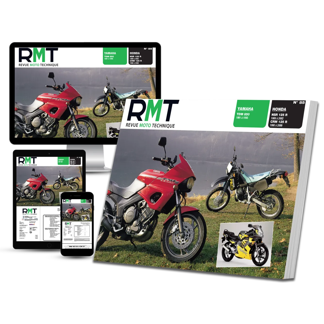 Honda NSR / CRM 125 R (1989 - 2002) - Yamaha TDM 850 (1991 - 1995) - Revue Technique