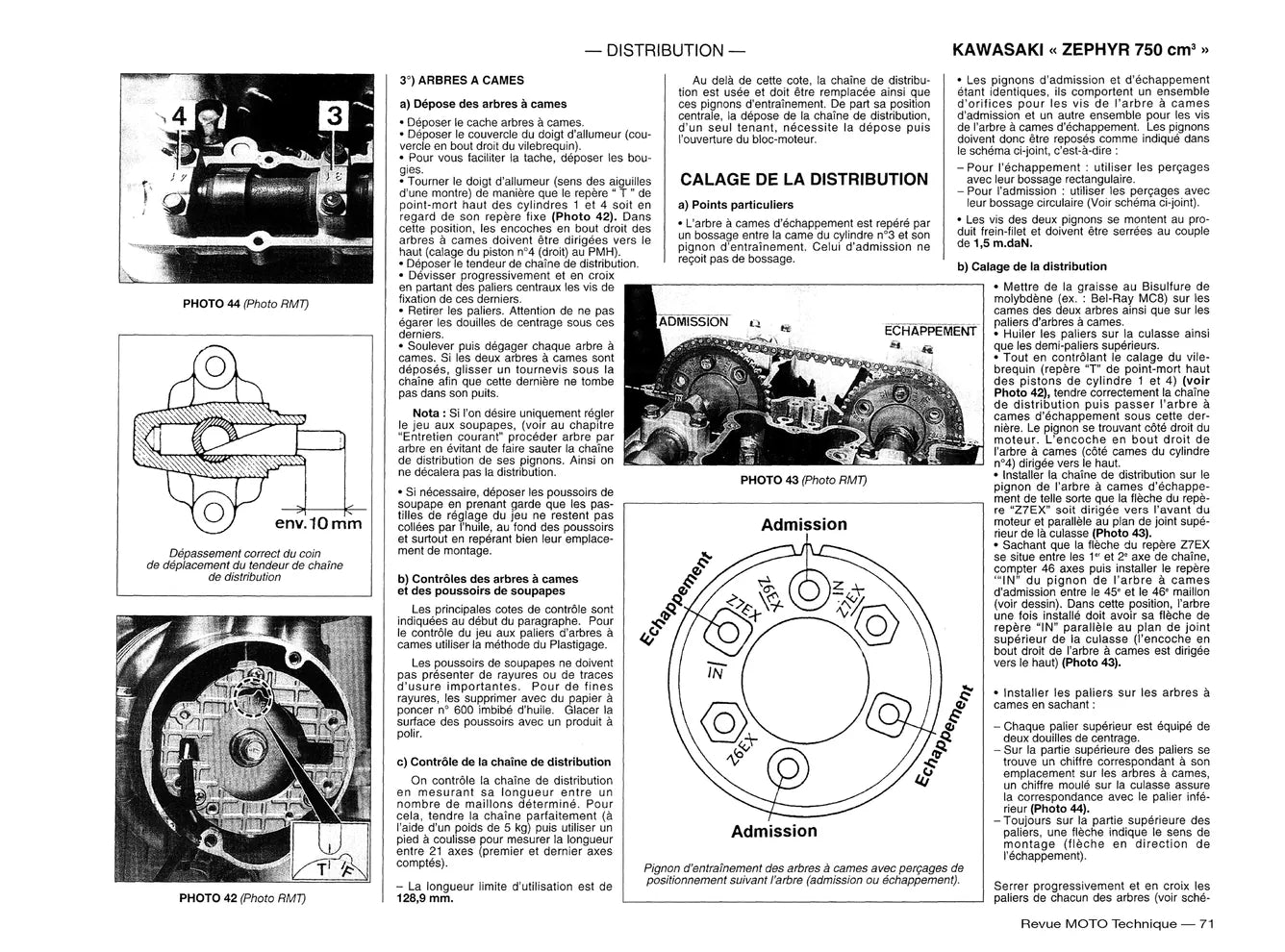 Yamaha LB 50 Chappy (1982 - 1996) - Kawasaki Zephyr 750 (1991 - 1999) - Revue Technique