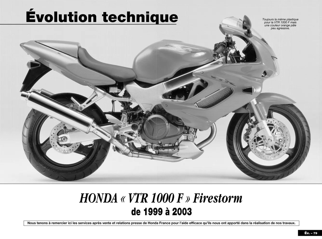 Honda VTR 1000 (1997 - 2003) - Aprilia moteurs Rotax 125 (1995 - 1998) - Revue Technique