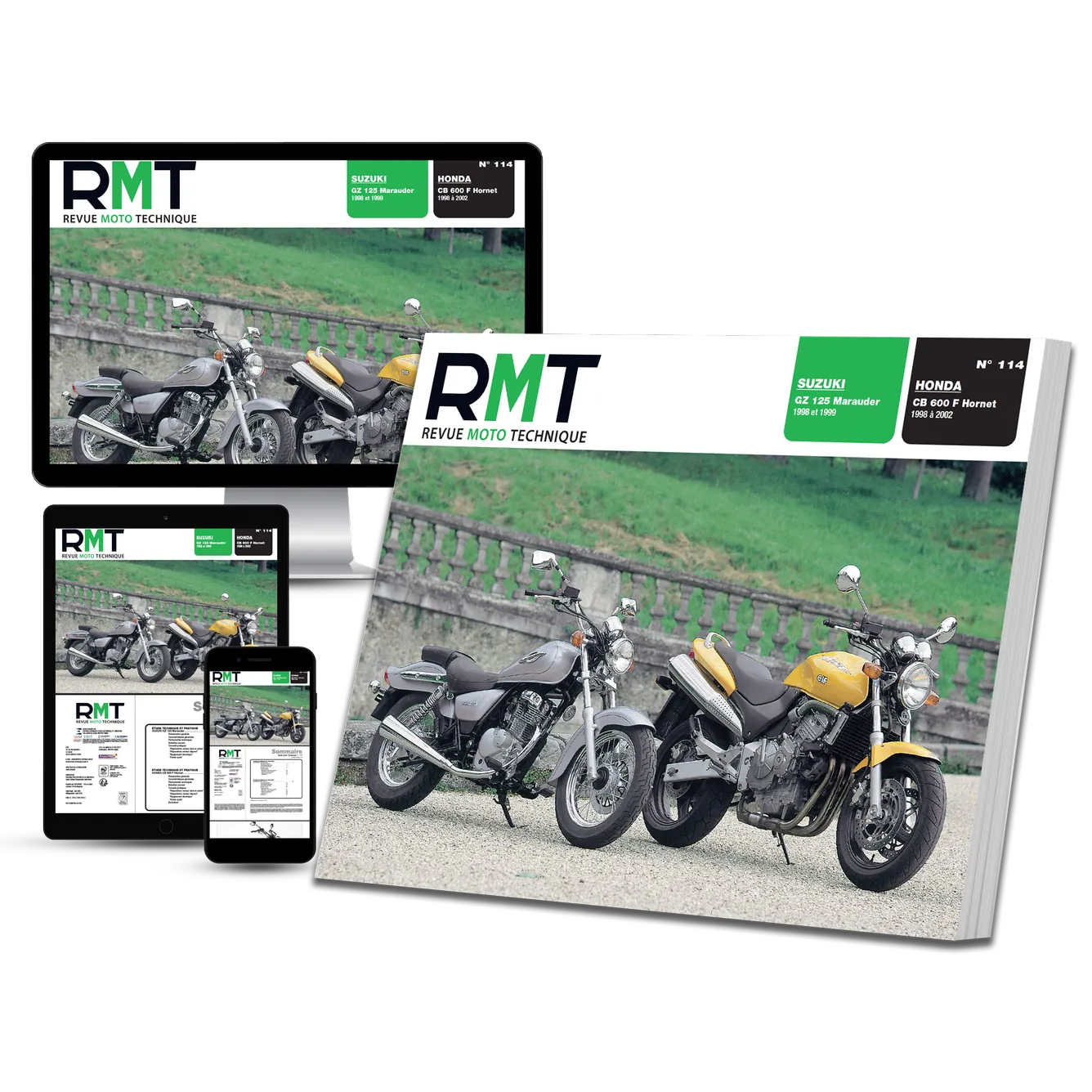 Honda CB 600 F Hornet (1998 - 2002) - Suzuki GZ 125 Marauder (1998 - 1999) - Revue Technique