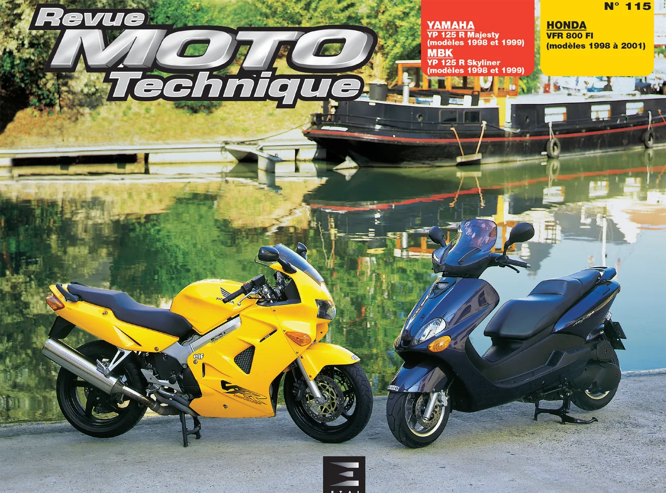 MBK Skyliner et Yamaha Majesty 125 (1998 - 1999) - Honda VFR 800 FI (1998 - 2001) - Revue Technique