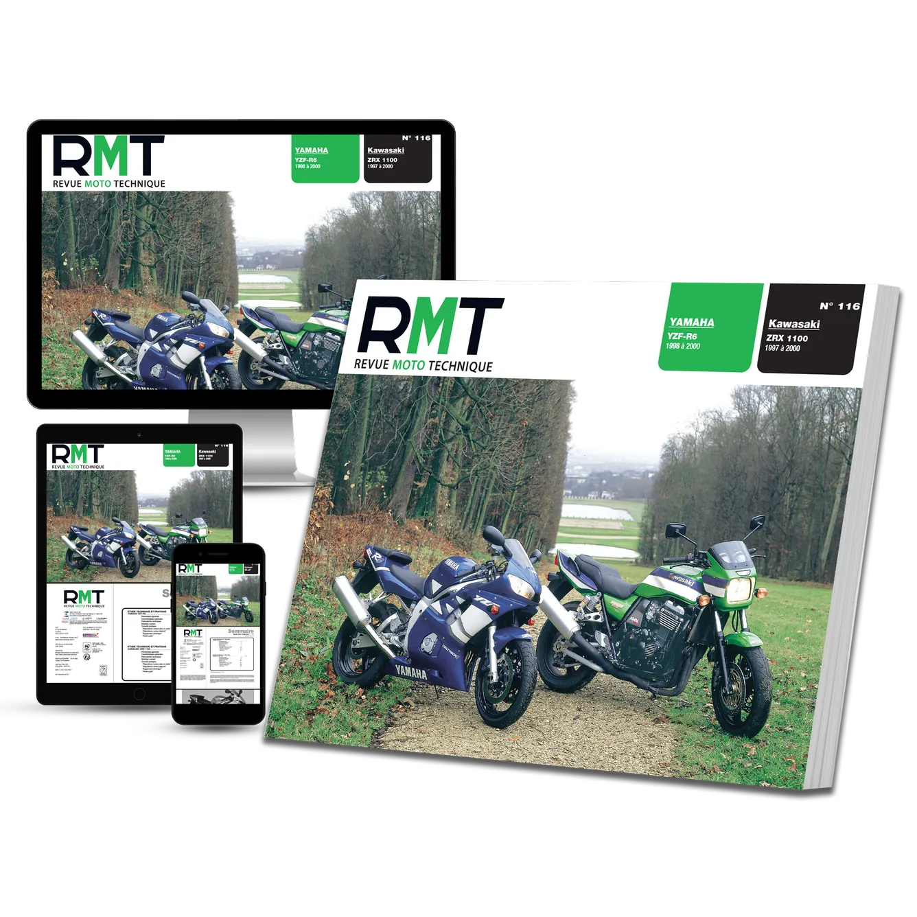 Yamaha YZF-R6 (1998 - 2000) - Kawasaki ZRX 1100 (1997 - 2000) - Revue Technique