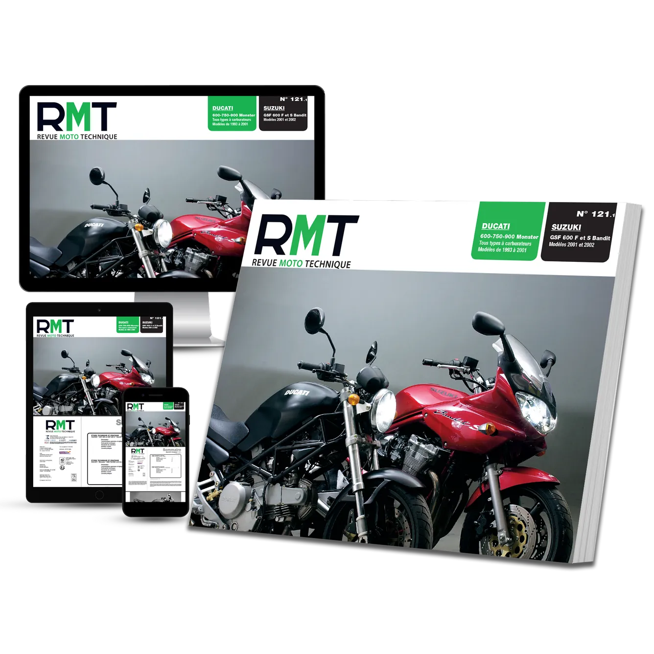Ducati 600 / 750 / 900 Monster (1993 - 2001) - Suzuki GSF 600 Bandit (2001 - 2002) - Revue Technique